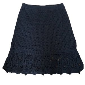 Athleta Black Crochet Skirt